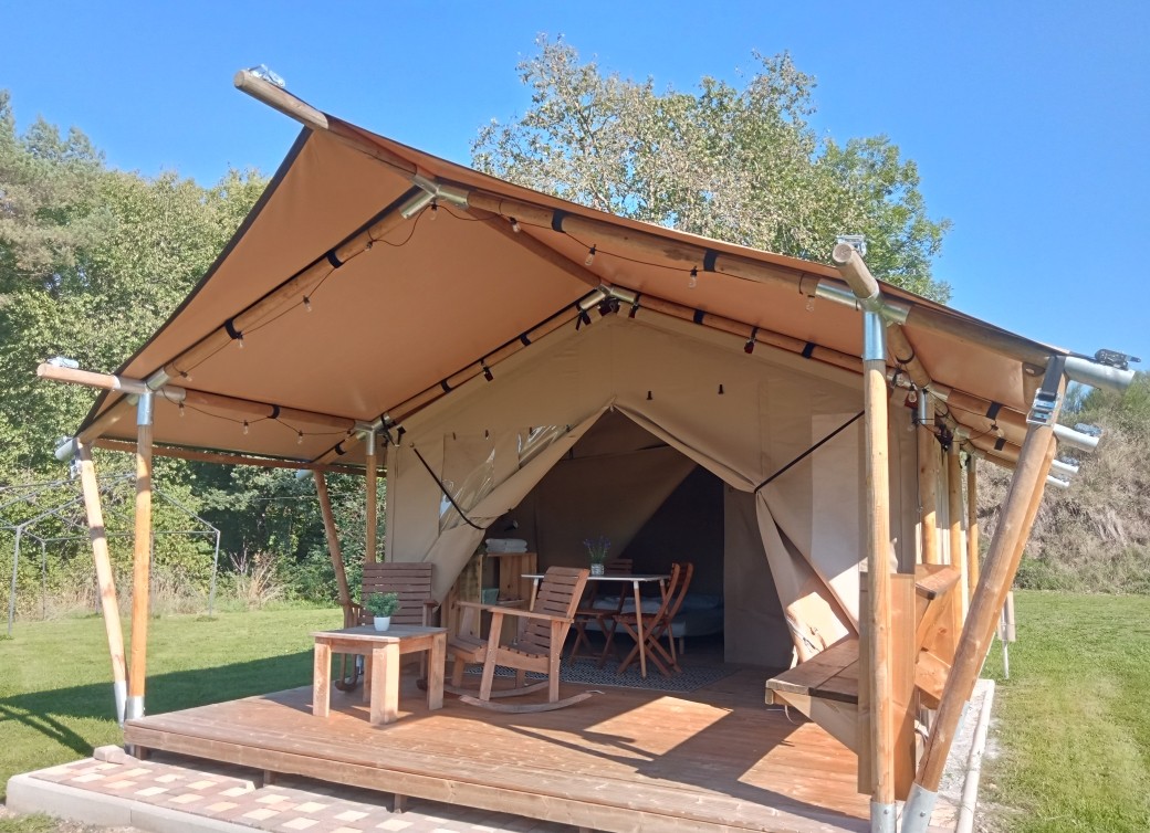 camping-la-perle-creuse-tente safari-2personnes-Tennessee