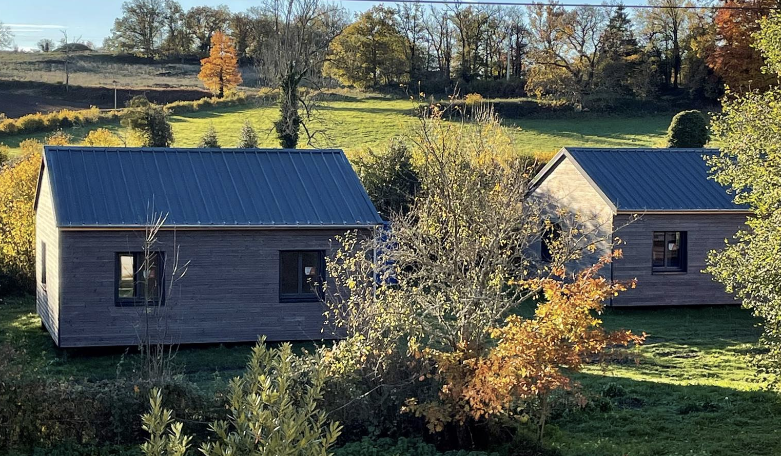 Maison en bois accessibles PMR - Champagnat - vue générale