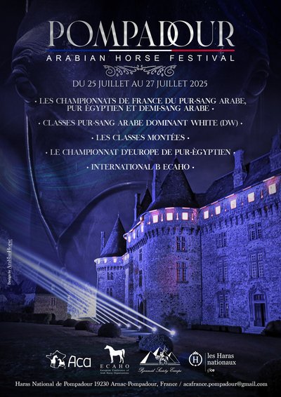 pompadour show cheval arabe 25 au 27 juillet 25