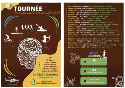 CCV2M Tournée des sports de mai à octobre 2025