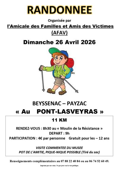 Beyssenac - randonnée Pont lasveyras 26 04 2026
