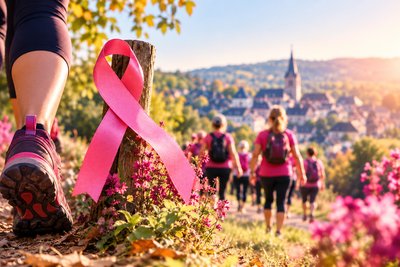 Marche solidaire au ruban rose