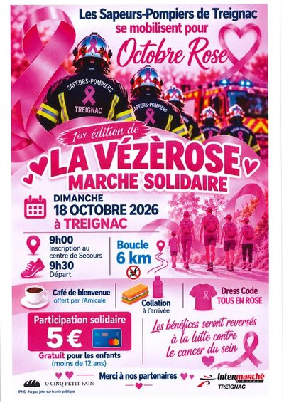 TREIGNAC Marche rose 18.10.2026