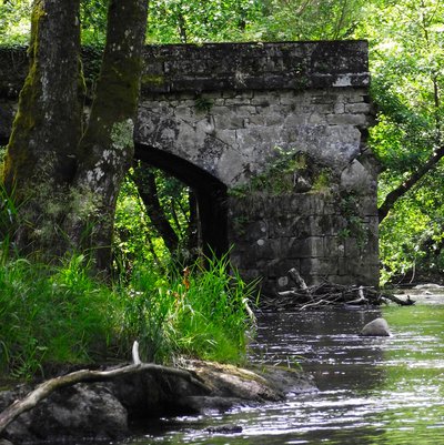 Le pont avant la Gaparde