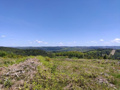 Vue du Puy Lauzat sur le plateau de Millevaches