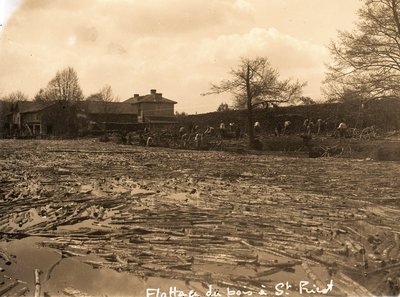 Flottage du bois à St-Priest-Taurion