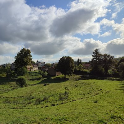 Vue sur le village d'Ayaux