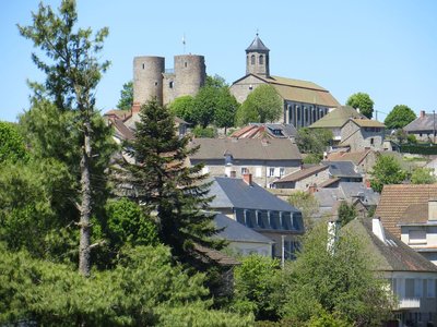 Vue du bourg de Crocq