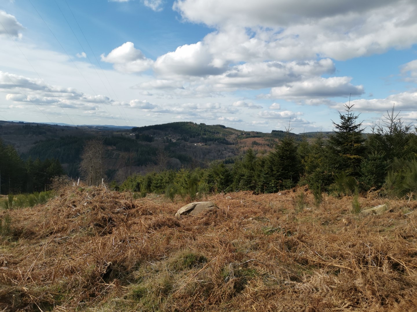 Paysage depuis le Puy la Chaise