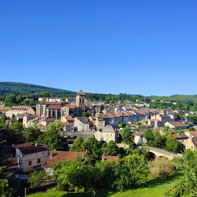 Vue sur Eymoutiers depuis le boulevard Emile Zola